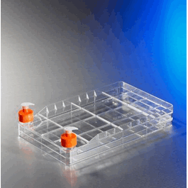 CellSTACK, 2-Stack TC-Treated Cell Culture Chamber with Universal Cap with vented overcap