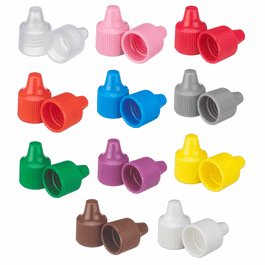 DWK Life Sciences (Wheaton) 15-415 Dropper Tip Cap, PP, Purple