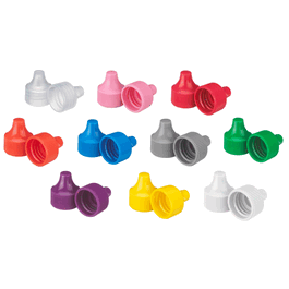 DWK Life Sciences (Wheaton) 20-410 Dropper Tip Caps, Purple