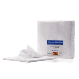 Pharma-Wipe Plus 9 x 9 in., Polyester/Cellulose Dry Wipe, Low Endotoxin, Non-sterile