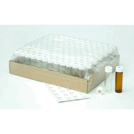 40 mL Economy Processed VOA Clear Glass Vials with 24-414 mm Cap with 0.060 in. Bonded Septa