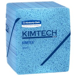 KIMTECH Blue PREP Towels Quarter Fold Low Lint, 12.5 x 12.5 in.