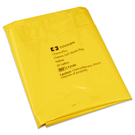 Covidien 30 gal. Chemo Soft Waste Bag, Yellow, 4 mil.