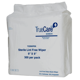 12 x 12 in. Sterile Low Lint Wipes, 20 mL max. absorbency, 150 Wipes per pack, 8 packs per case