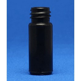 JG Finneran 100 uL Amber Polypropylene Large Opening Limited Volume R.A.M. Vials, 12 x 32 mm, 9 mm thread