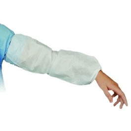 ValuMax LiquidGuard Microporous Sleeve Covers, Tunneled Sewing, White, 18 in.