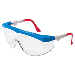 Crews Tomahawk Spectacles, Blue Frame, Clear Lens