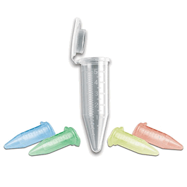 MacroTube Snap-Cap, 5 mL, Red, Non-sterile