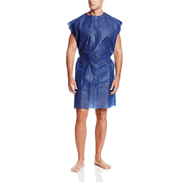 Valumax Polypropylene Gowns, Regular Size, Navy Blue