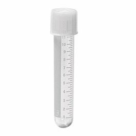 CULTUBES Sterile 14 mL (17 x 95 mm) Graduated Culture Tubes with Caps, Polypropylene, 25 tubes/tray