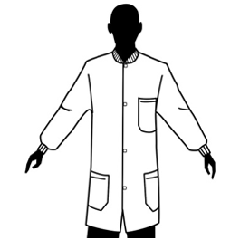 Premium Polypropylene Lab Coats with Knit Wrists and Collar, 3 Pockets, White, 3XL