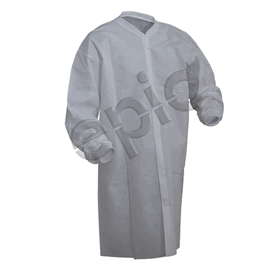 Epic SMS High Performance Frocks, No Pockets, Knit Wrists and Collar, White, M