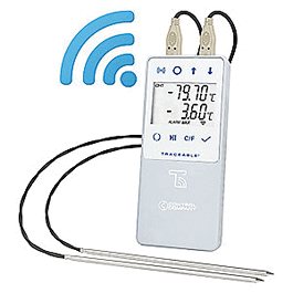 Control Company LIVE Ultra-Low Temperature WiFi Datalogging Thermometer w/Remote Notification, 1 Platinum RTD Sensor, SS 316 Probe