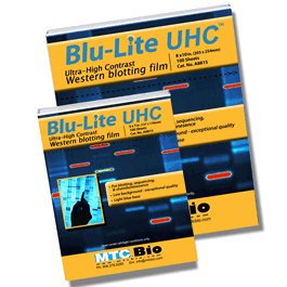 Blu-Lite HS Autoradiography film, 5 x 7 in., 100 sheets/box