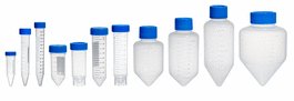 15 mL (17 x 118 mm) PP Centrifuge Tube with Flat Screw Cap, 50/foam rack in sterile bag