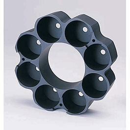 12 mm OD Tube Size PTFE-Coated Aluminum Block