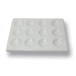 12-Well Porcelain Spot Plate, 115 x 88 mm