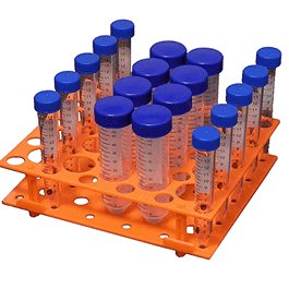 Combo-Rack for 30 x 15 mL and 20 x 50 mL tubes, Orange