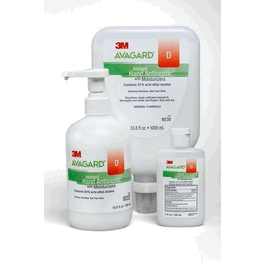 3M Avagard D Instant Hand Antiseptic with Moisturizers, 1000 mL wall mount bottle