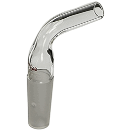 19/38 STJ Lyph-Lock Flask Adapter for 1/2 in. valve, 90 degrees