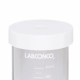 Labconco PTFE Glassware Caps for 600 mL Tubes, Pack of 8