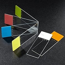 Microscope Slides, Glass, 25 x 75mm, 45 degree Beveled Edges, Clipped Corners, White Frosted, 72/Box, 2 Boxes/Case (1 Gross)
