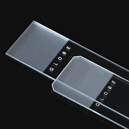 Microscope Slides, Diamond White Glass, 25 x 75mm, 45 degree Beveled Edges, Clipped Corners, Frosted: 1 End, 2 Sides, 72/Box, 20 Boxes/Case (10 Gross)