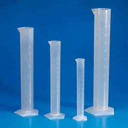 Graduated Cylinder, PP, Molded Graduations, 10 mL