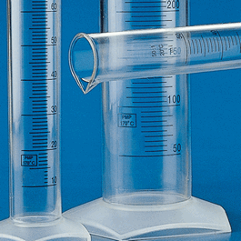 Graduated Cylinder, PMP (TPX), Printed Graduations, 500 mL, CS/12