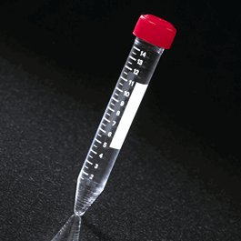 Centrifuge Tube, 15mL, Separate Red Screw Cap, Acrylic, Printed Graduations