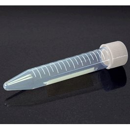 Centrifuge Tube, 10mL, with Attached Yellow PP Screw Cap, PP, Printed Graduations, STERILE, 100/Bag, 10 Bags/Unit