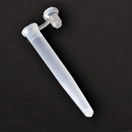 Microcentrifuge Tube, 6 x 47mm (400uL), LDPE, Attached Plug Cap