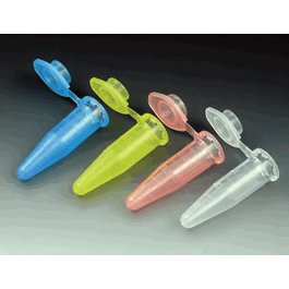 Microcentrifuge Tube, 1.5mL, PP, Attached Snap Cap, Graduated, Blue