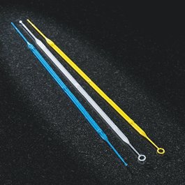 Inoculation Loop, Rigid, 10uL with Needle, with Calibration Certificate, STERILE, Yellow, 10/Peel Pack, 50 Packs/Unit