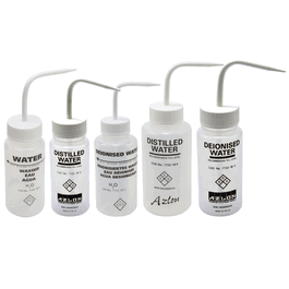 Dynalon(R) Azlon Wide Mouth Non-Venting Wash Bottle, Deionized Water, 500 mL