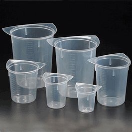 Beaker, Three Corner, Clarified PP, Graduated, 1000mL