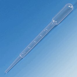Globe 7.5 mL Large Bulb LDPE Transfer Pipets, Graduated to 3 mL, 148 mm, 500/Dispenser Box