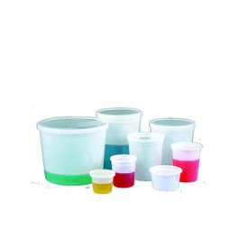 16 oz (480 mL) White HDPE Multipurpose Containers with Separate LDPE Snap Cap