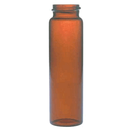 DWK Life Sciences (Kimble) 40 mL (28 x 95 mm) Amber EPA Water Analysis Vials without Closures (24-400 thread)