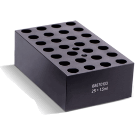 28 x 1.5 mL Block for Digital and Touch Screen Dry Baths/Block Heaters