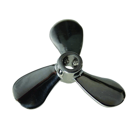 Caframo Pitched Blade Propeller, Cast Stainless Steel, 2-1/2 in., 5/16 in. bore, electropolished