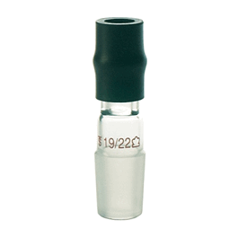 DWK Life Sciences (Kimble) Thermometer Inlet Adapter with Top Tubulature, Standard Taper 24/40, 95 mm overall height