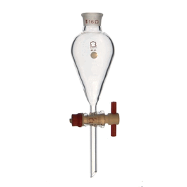 DWK Life Sciences (Kimble) 125 mL Squibb Separatory Funnels with PTFE Stopcock, w/o Stopper