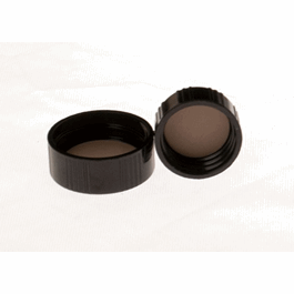 DWK Life Sciences (Kimble) Black Phenolic Cap, Cemented PTFE Faced, White Rubber Liner 33-430