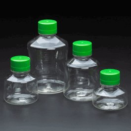 Celltreat 500 mL Polystyrene Solution Bottles with GL45 Cap, Sterile