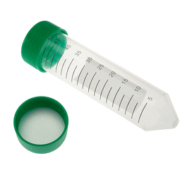 Celltreat 50 mL Self-Standing Polypropylene Centrifuge Tubes with Green HDPE Cap, Bag, Sterile
