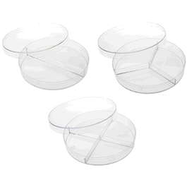 Celltreat 100 x 15 mm Petri Dishes, 2 Compartments, Sterile