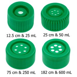 Celltreat Replacement Vent Flask Caps (fits 182 cm2 and 600 mL), Sterile
