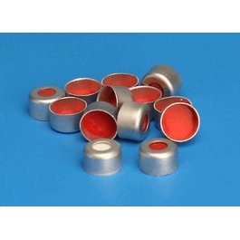 J.G. Finneran 8 mm Silver Aluminum Seal, PTFE/Red Rubber Liner