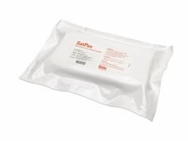 Berkshire 9 x 9 in. SatPax 1000 Pre-saturated 70 Percent IPA Non-woven Polyester/Cellulose Blend Cleanroom Wipes, 75 sheets/pack, 12 packs/case